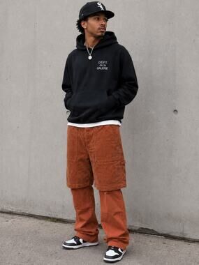 A PERSONAL NOTE Coruduroy Layered Trouser Pants Burnt Orange Sz M NWT $280 {261}